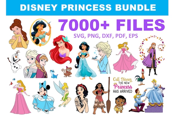 Download 7000 Disney Princess Svg Mega Bundle Etsy