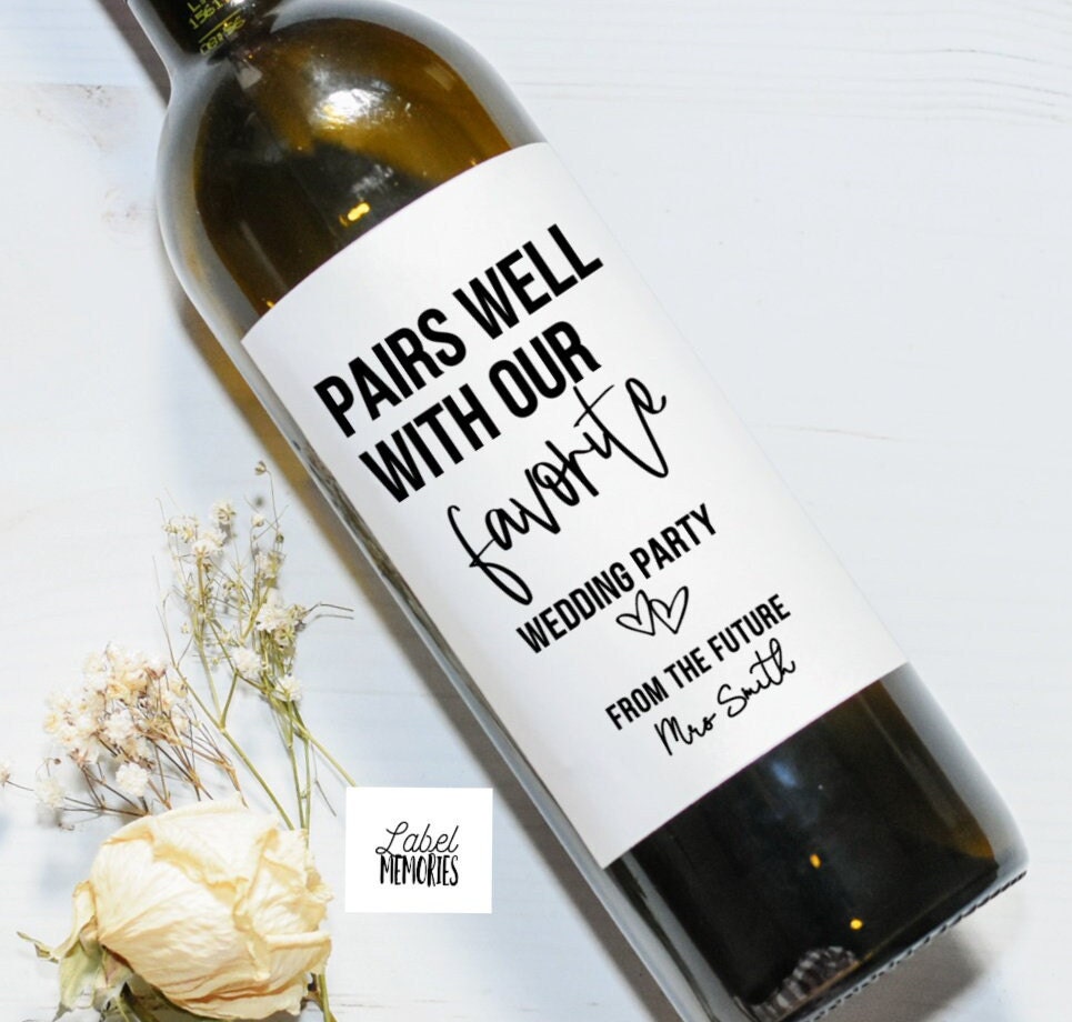 Paper Labels Stickers, Labels & Tags Pairs well with being a bridesmaid