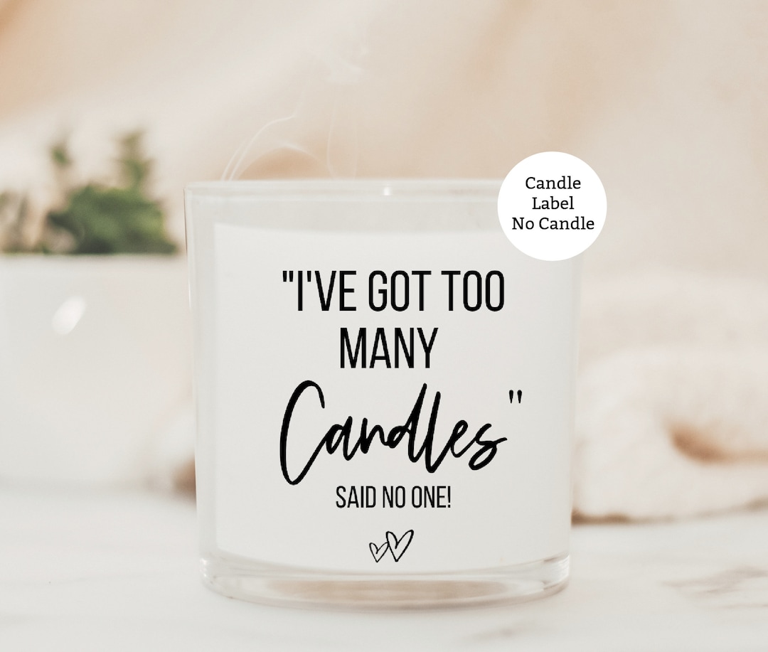 Funny Candles Labels We Print, Funny Quotes Candles Label, Gift for Her