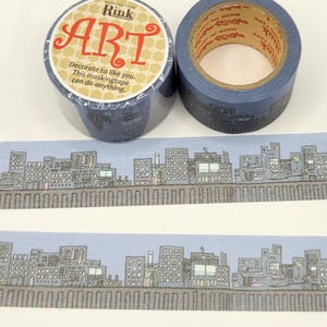 Night City Skyline Washi Tape: Japanese Masking Tape