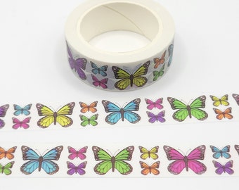 Colorful Butterfly Washi Tape: Decorative Planner Embellishment