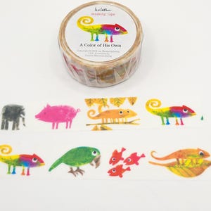 Cinta washi del color de nuestra propia colección / Washi Leo Lionni / Washi Camaleón / Washi de animales lindos / Regalo para amigos por correspondencia / Cinta BUJO o planificador / Washi de 20 mm