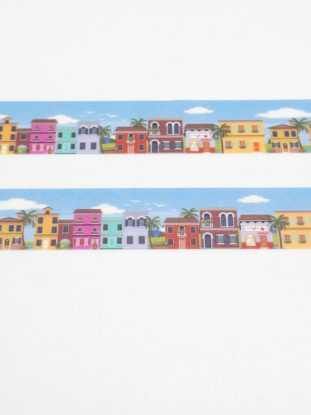 Tropical City Washi Tape / Beach Town Washi Tape / Travel Etsy