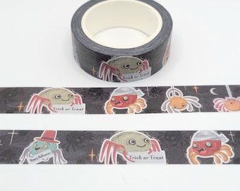 Halloween Spider Washi Tape - Trick or Treat Scrapbooking Tape