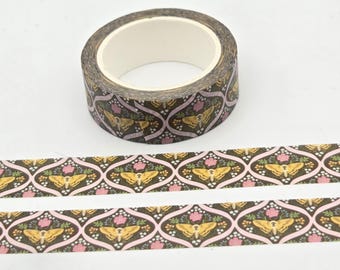 Vintage washitape met bloemen en vlinders: insectenplanner knutselspullen