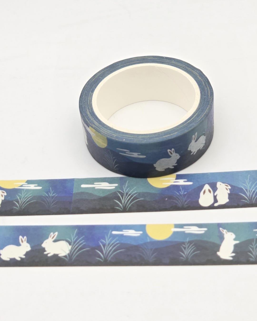 Midnight Rabbits Midnight Rabbits Washi Tape, Bunny Moon Journaling Supplies - Etsy
