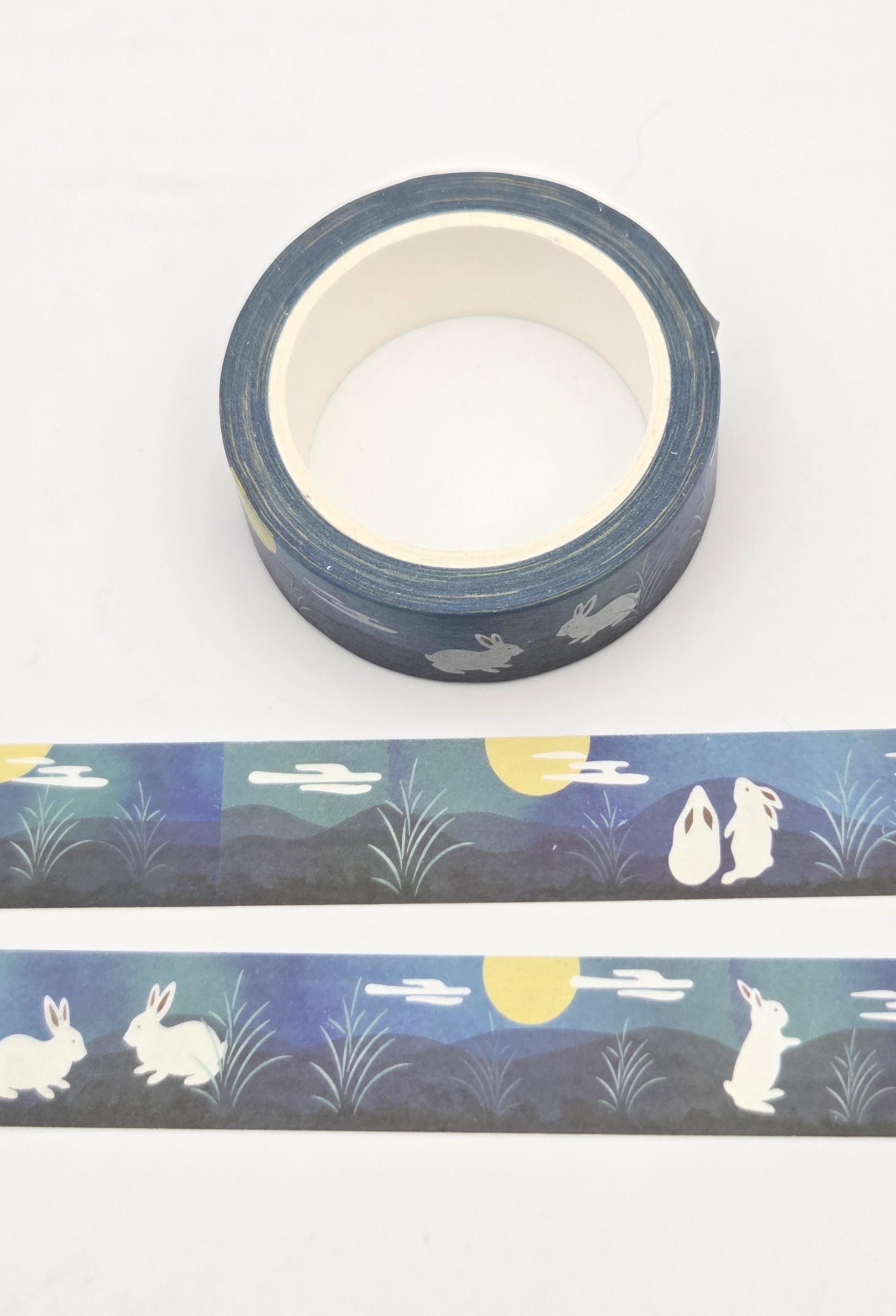 Midnight Rabbits Midnight Rabbits Washi Tape, Bunny Moon Journaling Supplies - Etsy