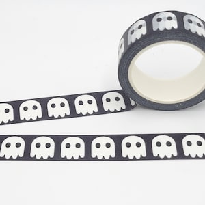 Little Ghost Washi Tape / Halloween Washi Tape / BUJO or Planner Supply / Pen Pal Gift / Spooky Cute Washi Tape / Fall Washi Tape