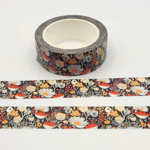 Autumn Daisy Floral Washi Tape: Garden Journal Planner