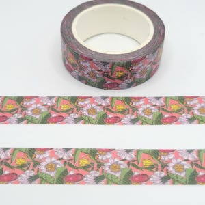 BOHO Floral Washi Tape / Pretty Flowers Washi / Vintage Washi Tape / Pen Pal Gift / Spring BUJO or Planner / Garden Washi Tape
