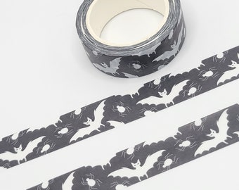 White Bats Washi Tape: Halloween Planner Tape