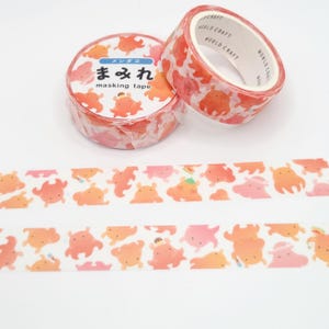 Fita Washi World Craft Baby Octopus / Presente para Amantes do Oceano / Washi de Peixes Fofos / Fita BUJO ou Planner / Presente para Amantes do Oceano / Washi de Mar Profundo /
