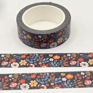 Boho Floral Washi Tape: Colorful Wildflower Planner Supply