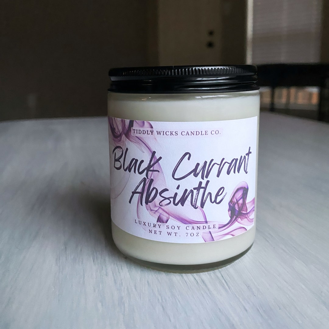 Black Currant Absinthe 7oz Luxury Soy Candles Gifts Home Decor Etsy