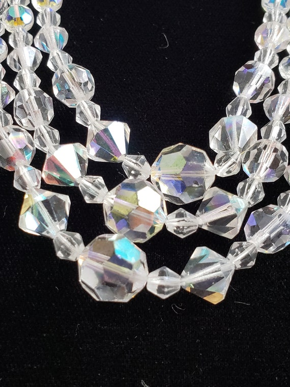 Three-strand Crystal Necklace