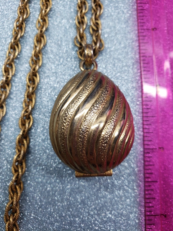 Avon - Solid Perfume Compact Necklace - image 1