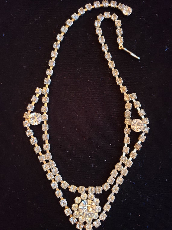 1930s Rhinestone Necklace - image 8