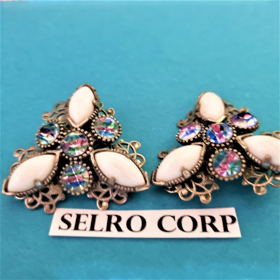 Selro Corp. Signed  Magnificent Earrings - image 1