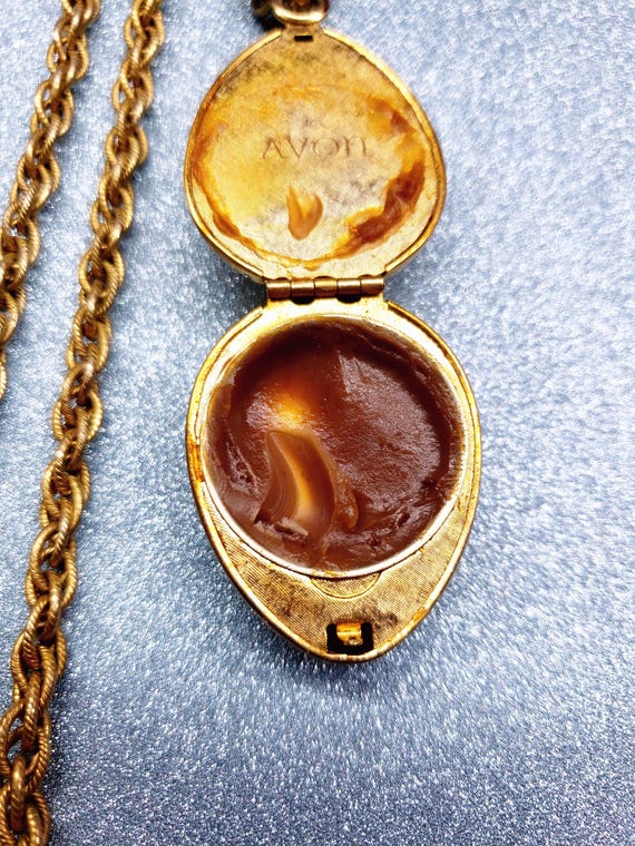 Avon - Solid Perfume Compact Necklace - image 2