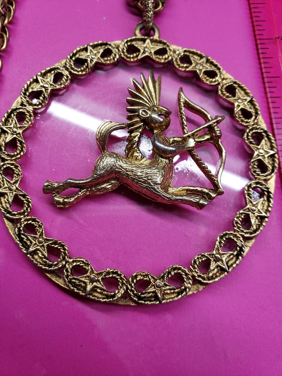 Buy Vintage Jade Pendant, Sagittarius Necklace, Jade Necklace for Women,  Vintage Horoscope Necklace, Gold Zodiac Jewelry, Sagittarius Jewelry Online  in India - Etsy