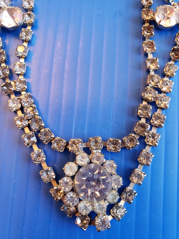 1930s Rhinestone Necklace - image 1