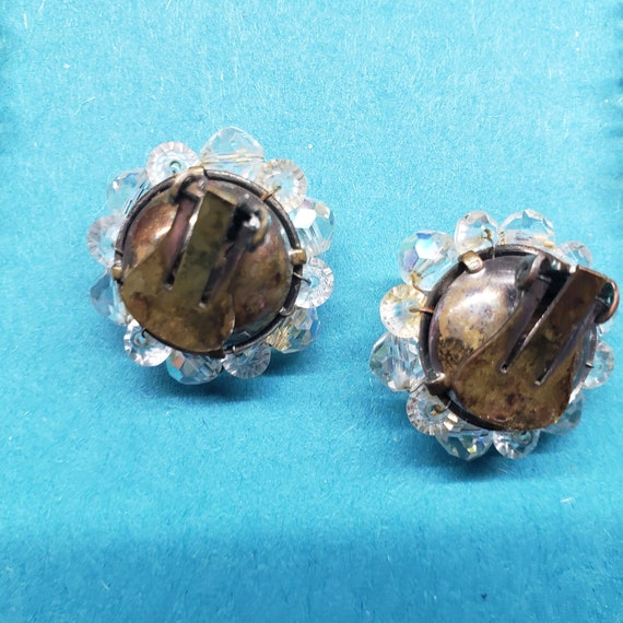 Aurora Borealis Crystal Necklace and Earring set - image 4