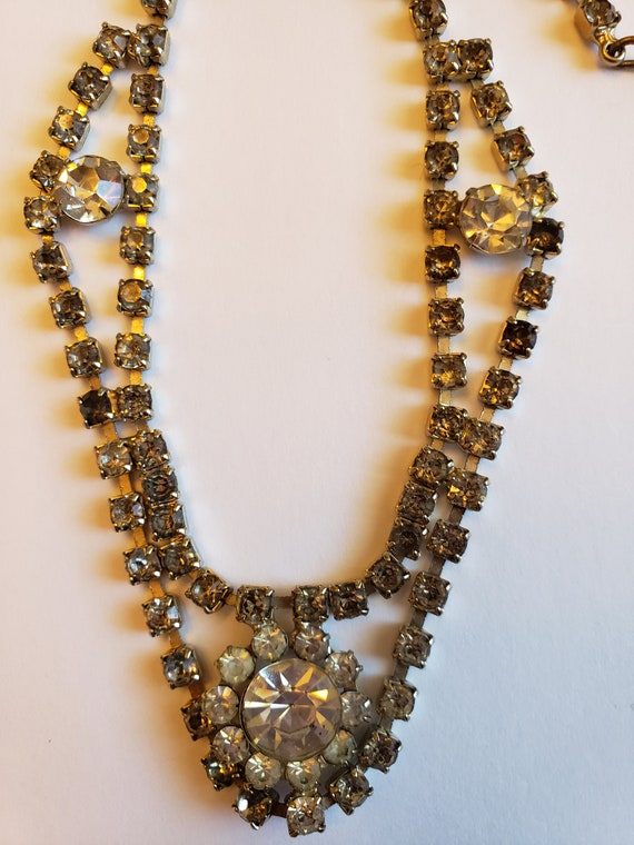 1930s Rhinestone Necklace - image 3