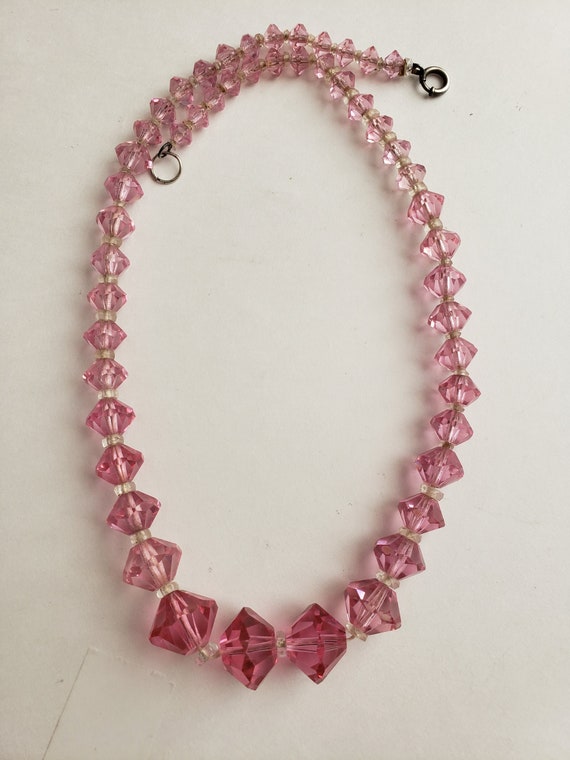 Pink Austrian Crystal Necklace