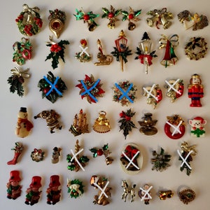 Six Christmas Brooches for Thirty Dollar&#39;s