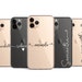 Personalised Phone Case initials Name Black White Custom Soft Gel TPU cover for Samsung, Huawei & iPhone 12 11 XR XS Max 8 7 6 Pro Plus Mini 