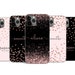 Personalised phone case initials Name Rose Gold Foil Love Hearts Custom cover for Samsung & iPhone 11 6 7 8 X XS Max XR Pro Plus 