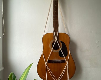 Natural guitar strap, guitar mount, guitar hanger, guitar wall holder, guitar wall mount, acoustic guitar strap, guitar accessories