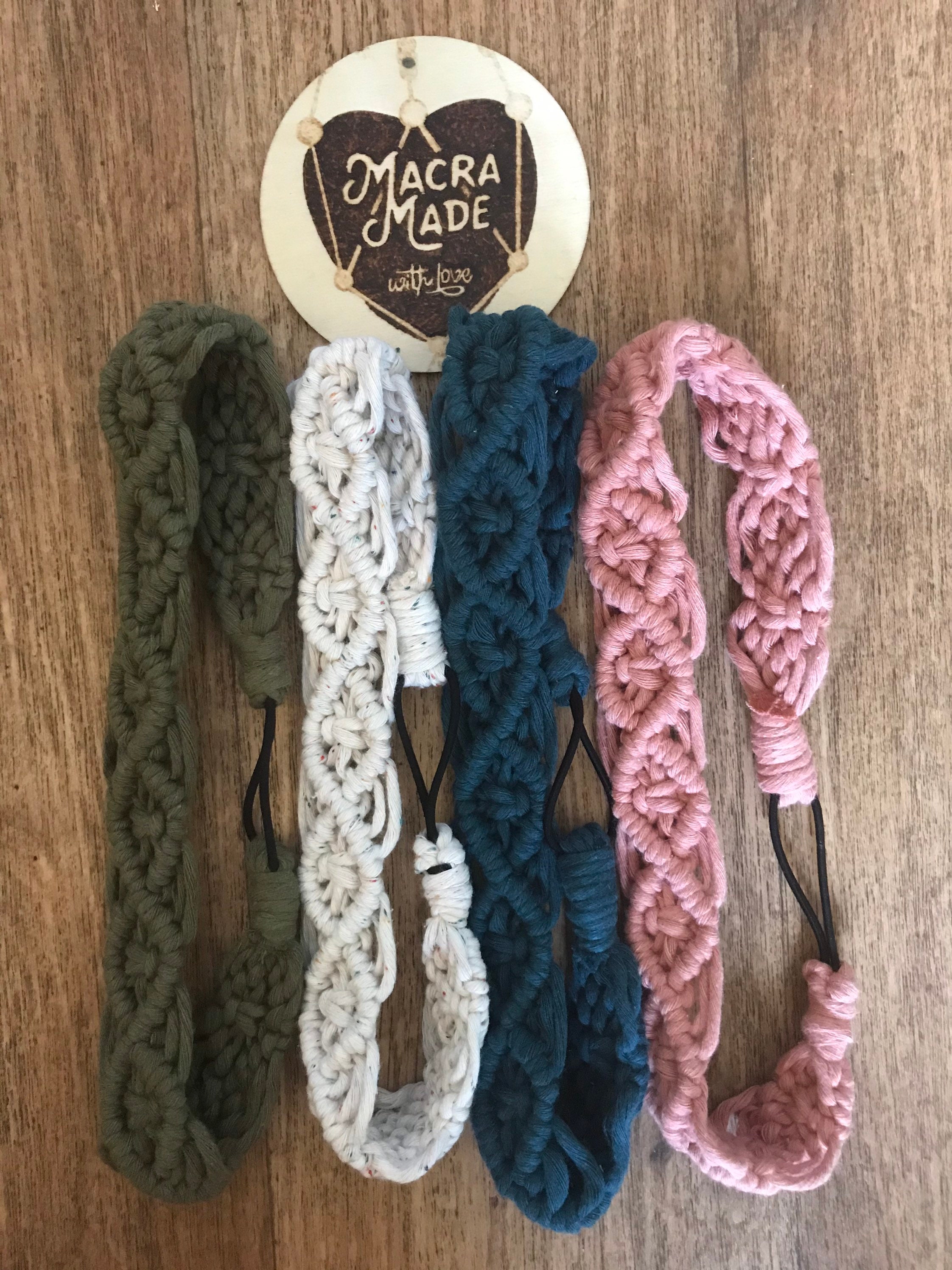 Macrame headband boho fashion accessories eco friendly Etsy