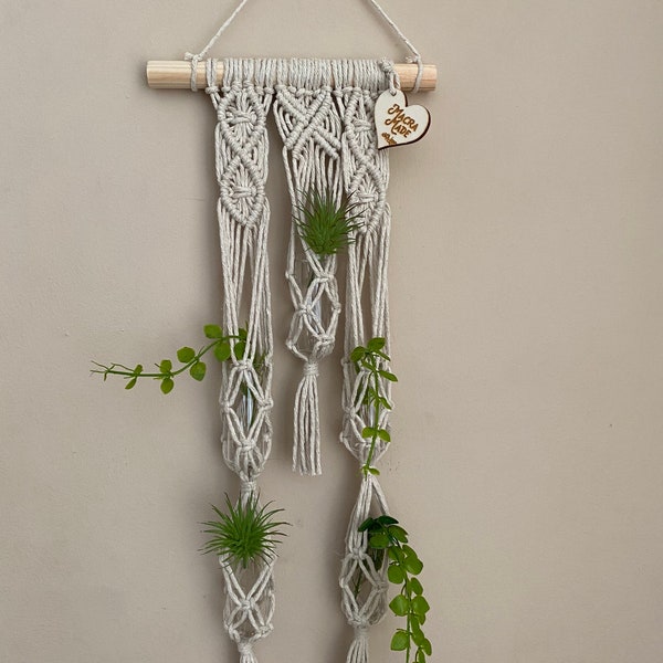 Macrame Test Tube Holder Etsy