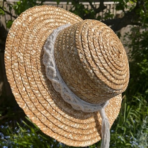 Natural Macrame Hat Band: Recycled Cotton Boho Hat Trim