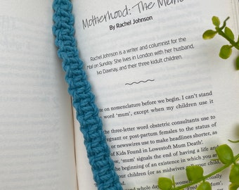 Simple cotton bookmark, book gifts for book lovers, tassel bookmark, bookish merch, teacher appreciation gifts, eco friendly reader gift