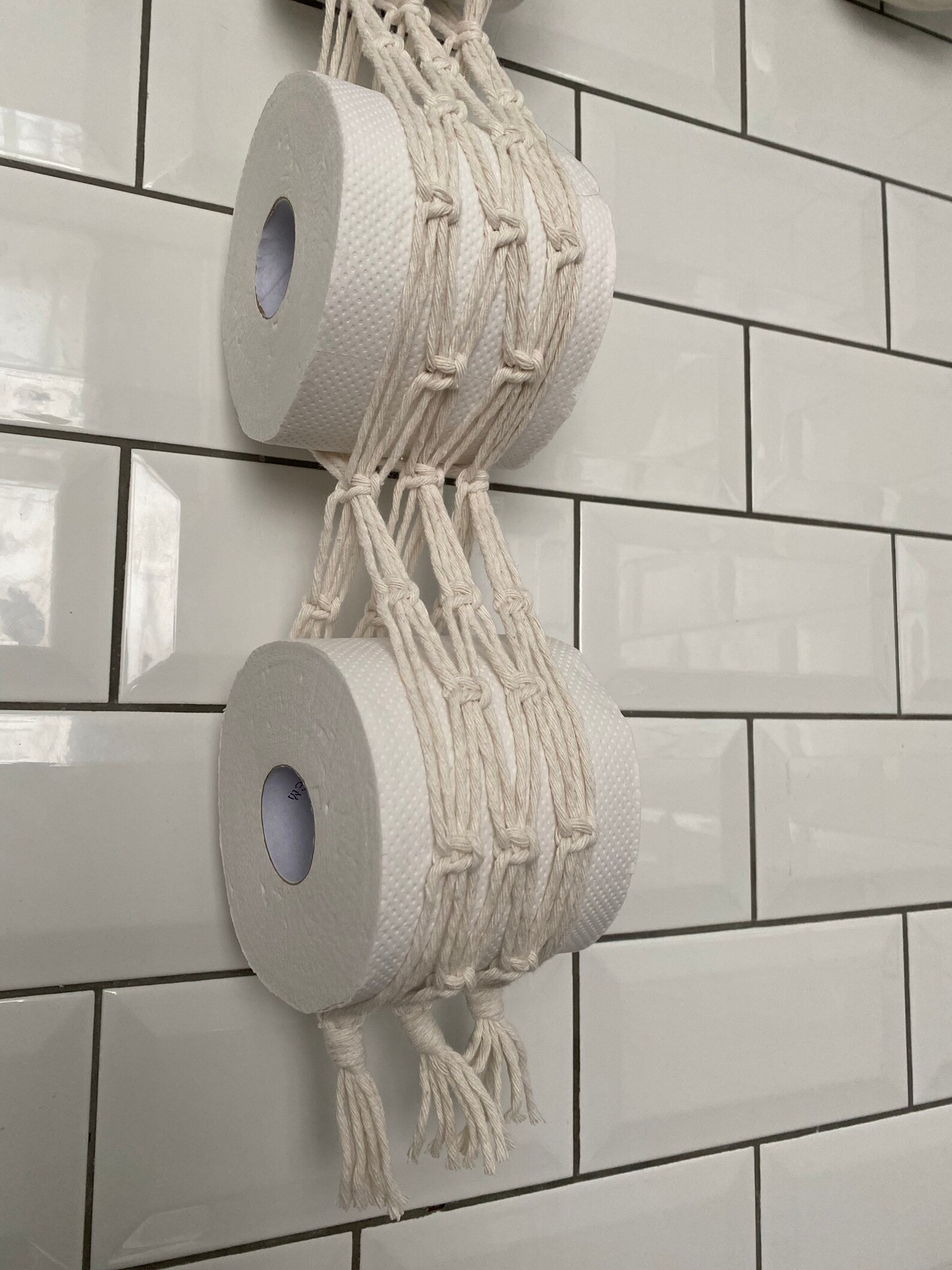 Natural Toilet Roll Holder Storage Toilet Paper Holder | Etsy