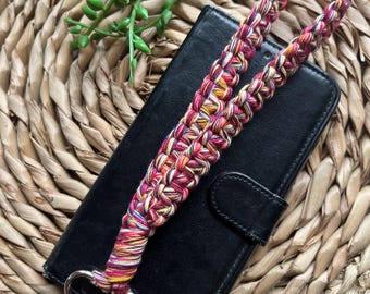 Chunky Bunt Handy-Lanyard aus recycelter Baumwolle
