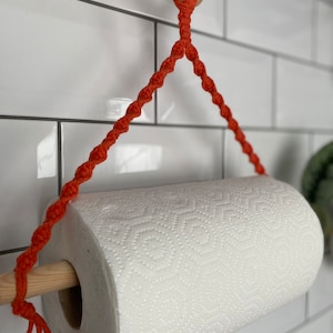 Porta-rolos de papel toalha laranja | Porta-toalhas de papel laranja | Decoração de cozinha laranja | Acessórios de cozinha