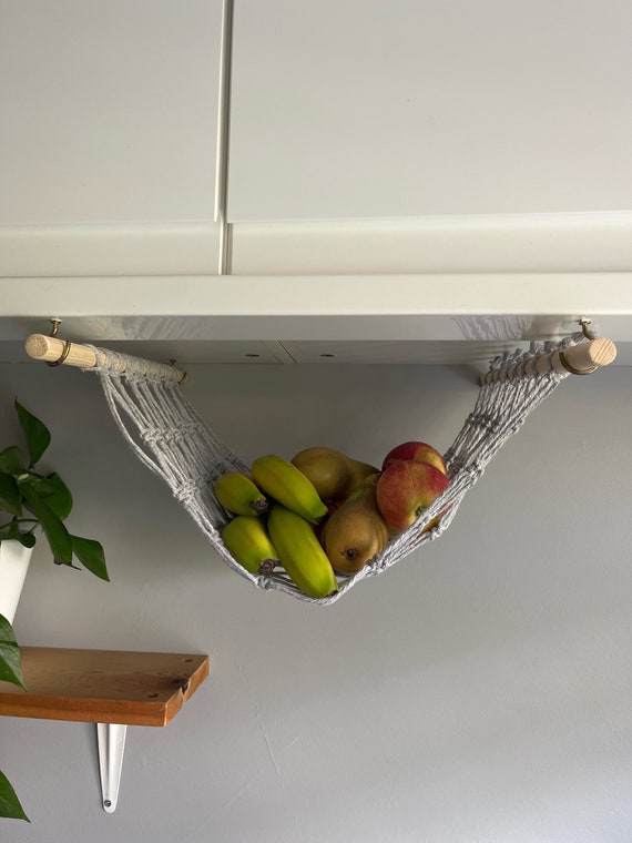 Handgemachte hngende Obsthngematte: recycelte Baumwolle unter dem  Schrankstau - Etsy.de