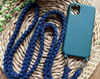 Blue Crossbody Phone Lanyard | Universal Phone Strap