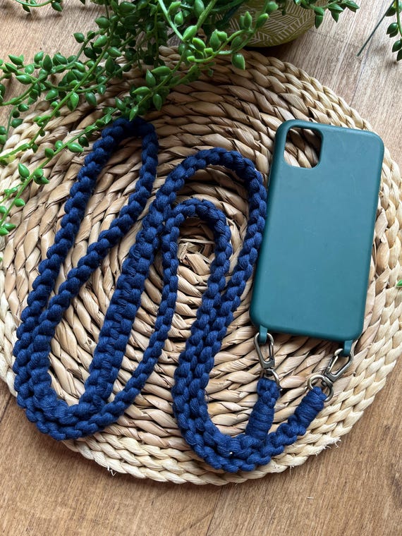 Blue Crossbody Phone Lanyard | Universal Phone Strap - Etsy