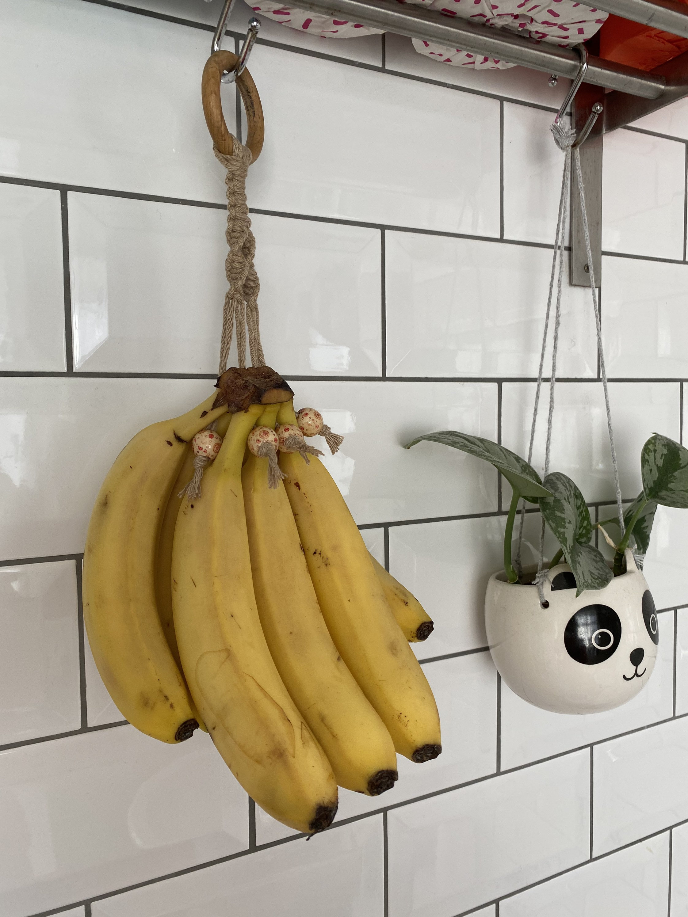 Rangement banane en macramé naturel, conserveur de fruits, sac de  garde-manger, décoration de cuisine de ferme bohème, respectueux de  l'environnement, corbeille de fruits, bananier, crochet banane -  France