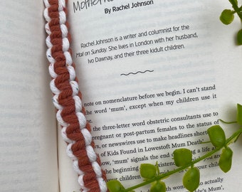 Simple cotton bookmark, book gifts for book lovers, tassel bookmark, bookish merch, teacher appreciation gifts, eco friendly reader gift