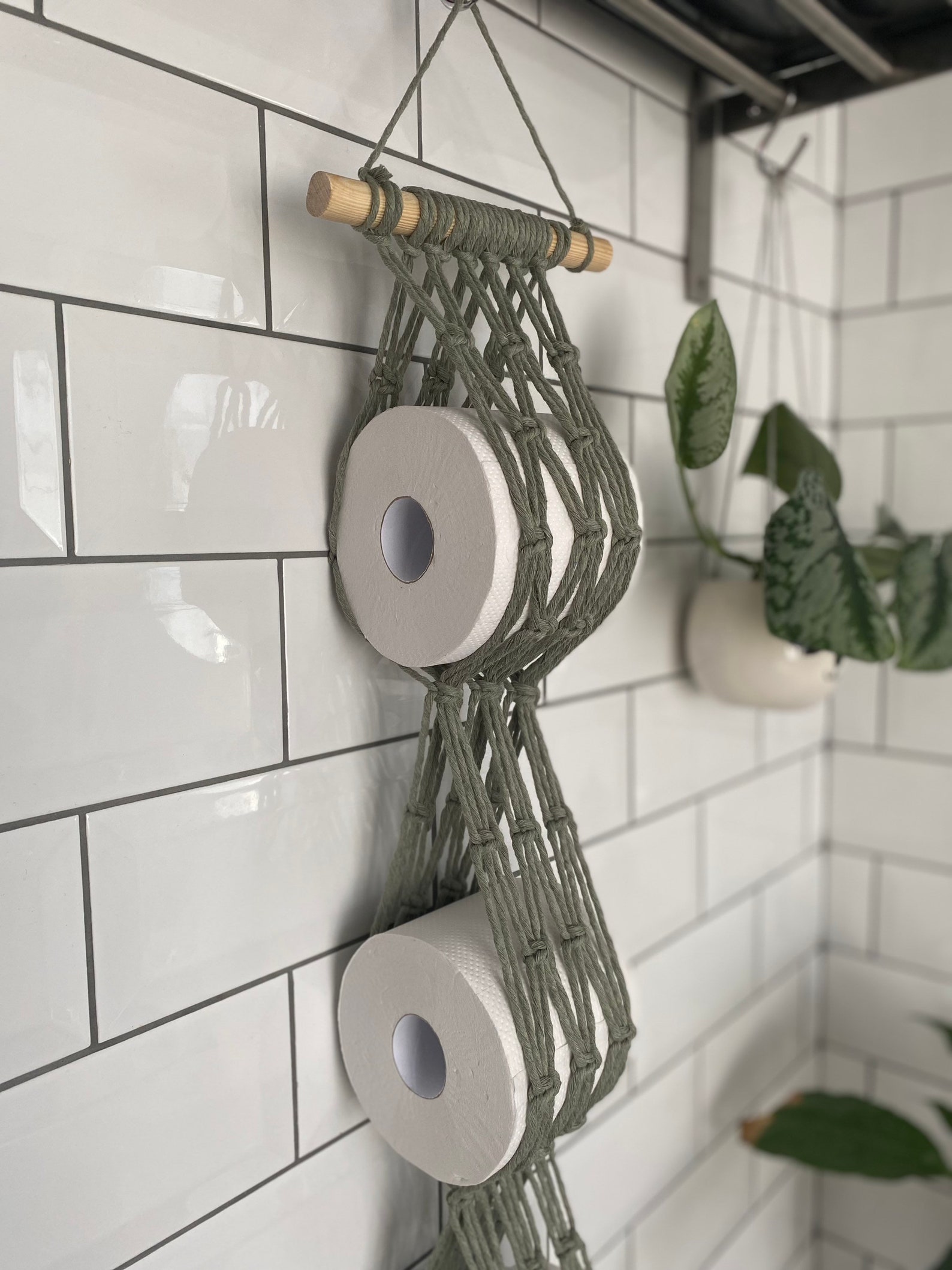 Sage Green Toilet Roll Holder Storage Toilet Paper Holder - Etsy