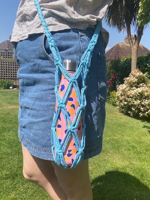 Macrame store bottle bag