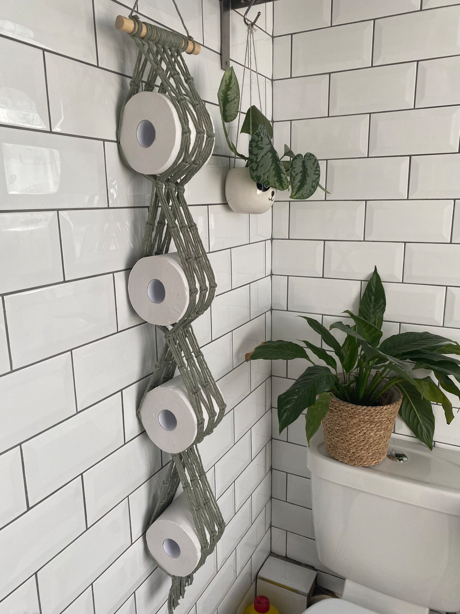 Sage Green Toilet Roll Holder Storage Toilet Paper Holder Etsy UK