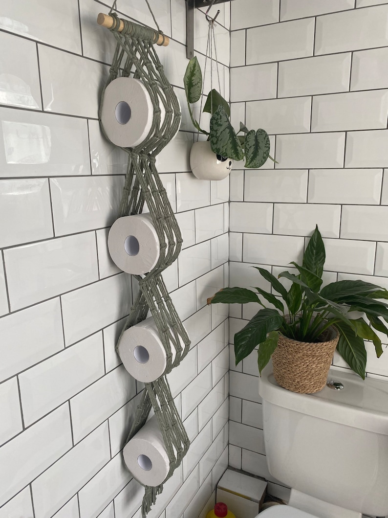 Sage Green Toilet Roll Holder Storage Toilet Paper Holder - Etsy