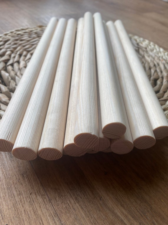 Wooden Dowel Rods for DIY Crafting