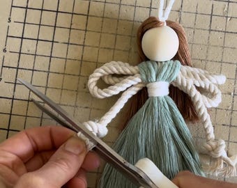 Tutorial de Hada de Macramé: Patrón Navideño en PDF (Descarga Digital)